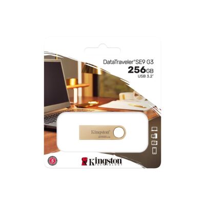 Kingston DTSE9G3-256GB 256GB 220MB-s Metal USB 3.2 Gen 1 DataTraveler SE9 G3 Flash Bellek - 2