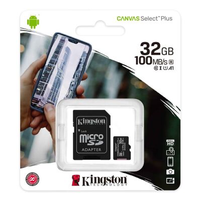 Kingston SDCS2-32GB 32GB micSDHC Canvas Select Plus 100R A1 C10 Card + ADP Hafıza Kartı - 2