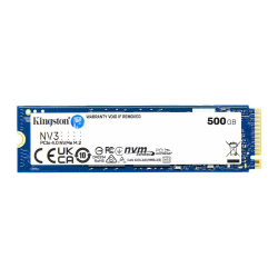 KINGSTON SNV3S/500G, NV3, 500GB, 5000/3000, Gen4, NVME PCIe M.2 2280, SSD - 1