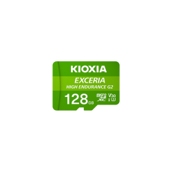 KIOXIA 128GB ExceriaG2, LMHE2G128GG2, A1 V30 4K, CL10, 100Mb/s, MicroSD Kart Bellek (SD Adaptörlü) - 1