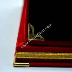 Kırmızı Kadife Albüm Plaket - 2'li Paket - 3