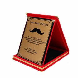 Kırmızı Kadife Albüm Plaket - 2'li Paket - 4