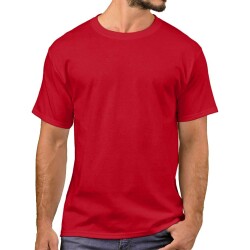 Kırmızı T-Shirt %100 Pamuklu - 1