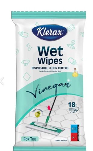 Klerax Tek Kullanımlık Sirkeli Islak Yer Bezi - KLERAX
