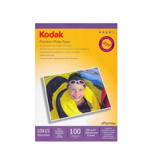 Kodak Premium Glossy,Parlak 10x15 230Gr/m² Fotoğraf Kağıdı 100 Yaprak - KODAK (1)