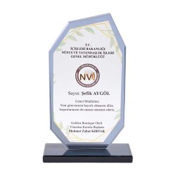 Kristal Cam Plaket - 2