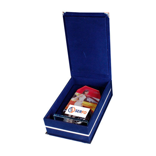 Kristal Plaket Kutusu - Lacivert - OFİSOMİ-S (1)