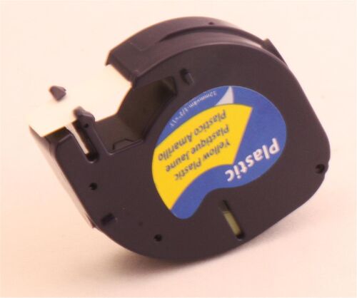 Krt-Muadil 12 mm Sarı Üzerine Siyah Plastik 4 Metre - AIMO