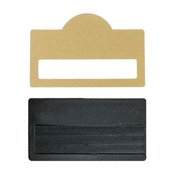 Kubbeli Sürgülü Metal Yaka İsimliği (altın) - OFİSOMİ-S