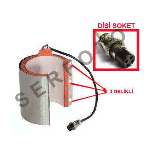 Kupa Presi Rezistansı ( 3 delikli / dişi soketli) - OFİSOMİ-S