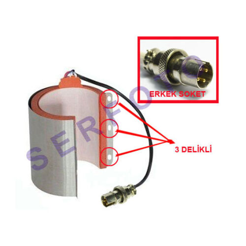 Kupa Presi Rezistansı ( 3 delikli / erkek soketli) - OFİSOMİ-S