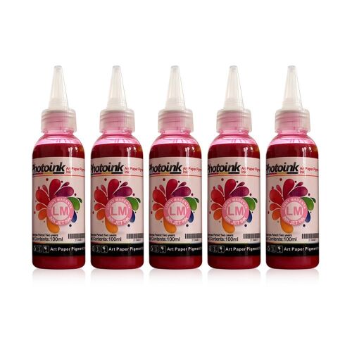 Kuşe Mürekkep 500ml Açık Kırmızı Renk - PHOTOINK