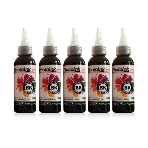 Kuşe Mürekkep 500ml Siyah Renk - PHOTOINK