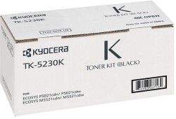Kyocera TK-5230K Black Siyah Orjinal Fotokopi Toneri Ecosys M5521cdn-5521cdw P5021cdn-5021cdw 2.600 - 1