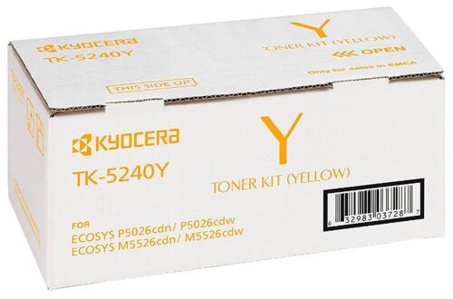 Kyocera TK-5240Y Yellow Sarı Orjinal Fotokopi Toneri Ecosys M5526cdn-5526cdw P5026cdn-5026cdw 3.000 - KYOCERA