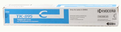 Kyocera TK-895C Cyan Mavi Orjinal Fotokopi Toneri FS-C8020-8025-8520-8525 6.000 Sayfa - 1