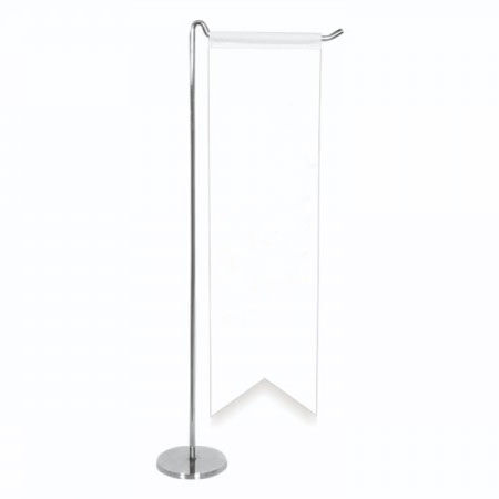 L Tipi Krom Masa Bayrak Direği - OFİSOMİ-S (1)