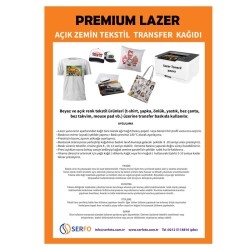 Lazer Premium Açık Zemin Tekstil Transfer Kağıdı A4 (1 adet ) - 1