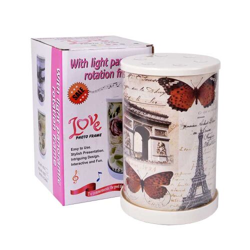 Led Işıklı Dönen Silindir Fotoğraf Çerçevesi - 3