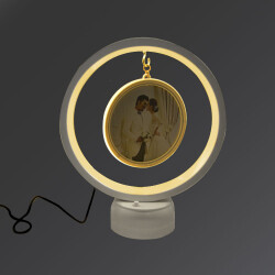 Led Işıklı Yuvarlak Fotoğraf Çerçevesi - 2