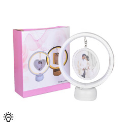 Led Işıklı Yuvarlak Fotoğraf Çerçevesi - 5