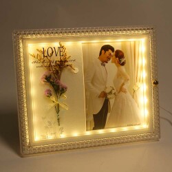 LED'li Çiçekli Fotoğraf Çerçevesi - 2