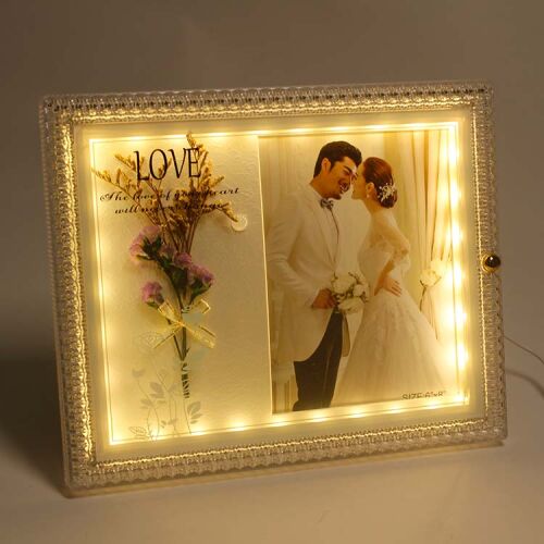 LED'li Çiçekli Fotoğraf Çerçevesi - 2