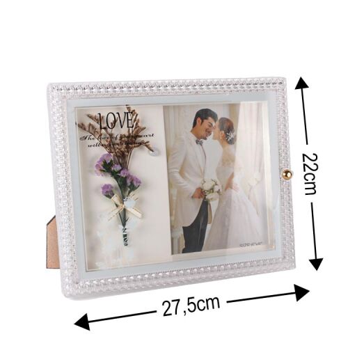 LED'li Çiçekli Fotoğraf Çerçevesi - 8