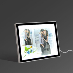 Ledli Çift Fotoğraflı Sihirli Ayna - 2