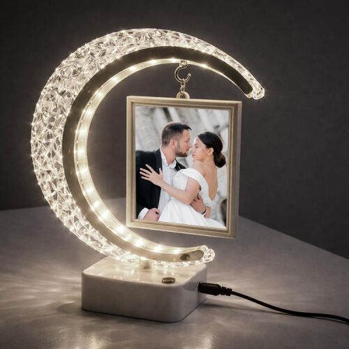 Led'li Hilal Fotoğraf Çerçevesi - OFİSOMİ-T (1)