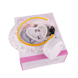 Led'li Kalpli Hilal Fotoğraf Çerçevesi - 4