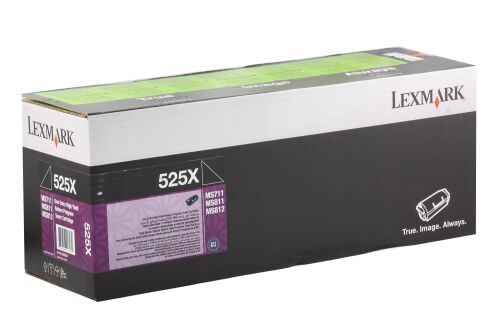 Lexmark 52D5X00 (525X) 45.000 Sayfa Black Siyah Toner MS711-811-812 - 1