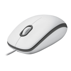 LOGITECH 910-006764, M100 Beyaz, USB Kablolu, 1000dpi, Optik, 3 Tuşlu, Mouse - 1
