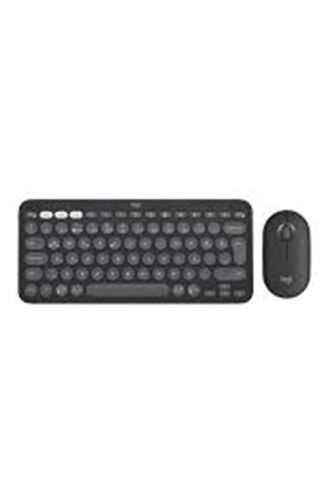 Logitech 920-012245 Grafit Pebble 2 Combo Çoklu Sessiz Kablosuz Türkçe Q Klavye Mouse Seti - LOGITECH