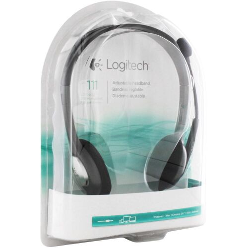 Logitech 981-000593 H111 Stereo Kulaklık Sterio Jacklı - LOGITECH (1)