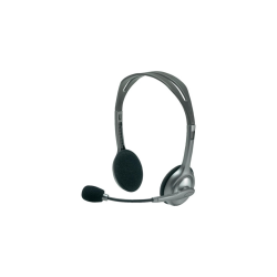 LOGITECH H110, 981-000271, 3,5mm Jac, Çağrı Merkezi, Ofis, Toplantı, Konuşmacı Tipi, Microfonlu Kulaklık - 1