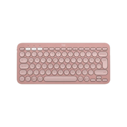 LOGITECH K380S, Pebble Keys 2, Rose, 920-011861, Bluetooth, Türkçe, Q, Multimedya, Mini Klavye - 1