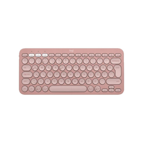 LOGITECH K380S, Pebble Keys 2, Rose, 920-011861, Bluetooth, Türkçe, Q, Multimedya, Mini Klavye - Logitech