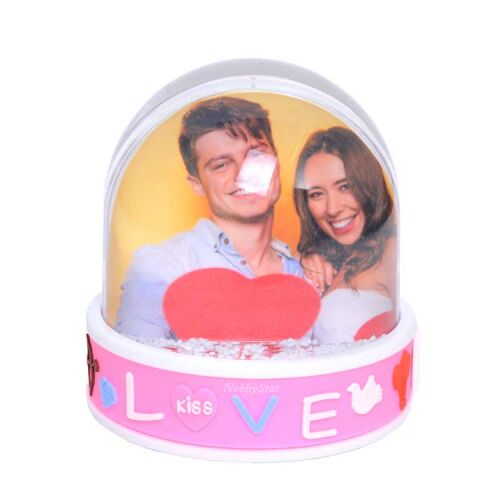 Love Fotoğraflı Kar Küresi - OFİSOMİ-S