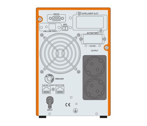 Makelsan Powerback SE Serisi 1 kVA Online 1F-1F 2-9Ah Akü - 2