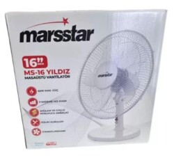 MARSSTAR YILDIZ MASA ÜSTÜ VANTİLATÖR MS-16 - 2
