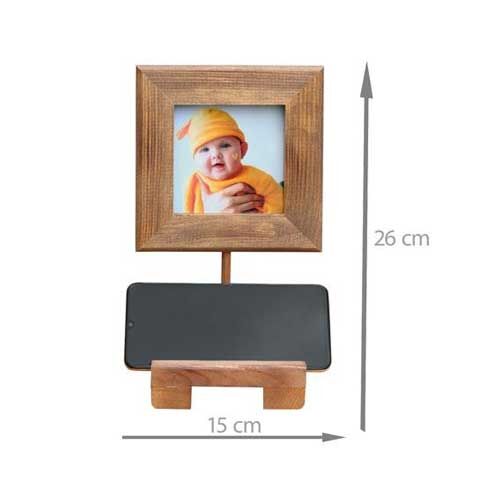 Masaüstü Eskitme Ahşap Fotoğraf Çerçevesi -Tekli - OFİSOMİ-S (1)