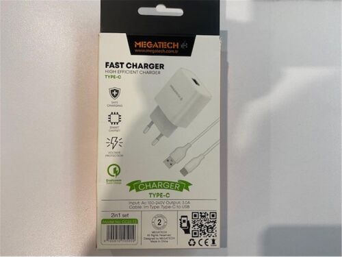 Megatech CC03(CC22-T3) 5v-3.0A Ev Şarj+Type-c Kablo Hızlı Şarj - 2