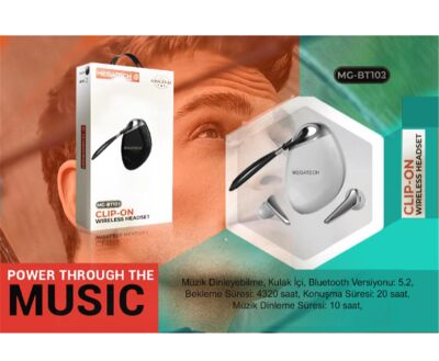 Megatech Mg-Bt101 true Bluetooth Earphone Kablosuz Kulaklık - 1