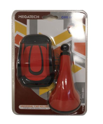 Megatech MKC-B02 Kırmızı Vakumlu Araç Tutucu - 1