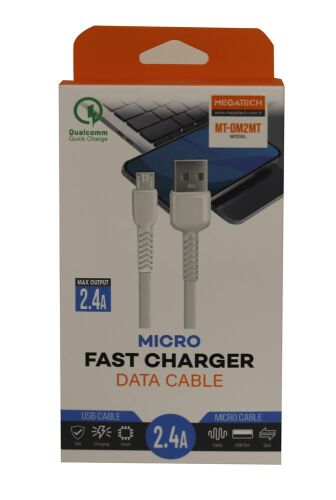 Megatech MT-DM2MT 2.4A Micro 2mt Data Şarj Kablosu - MEGATECH