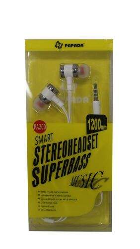 Megatech Papada PA200 Beyaz Renk Mikrofonlu Kulaklık - MEGATECH