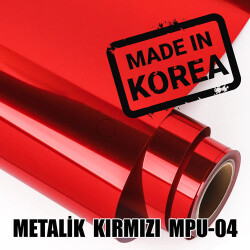 Metalik Kırmızı Flex / 51 cm x 1 metre - 3