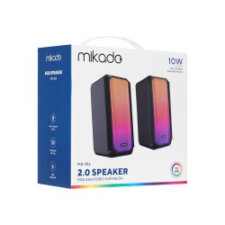 Mikado MD-356 2.0 5Wx2CH RGB Ledli Siyah USB Multimedia Oyuncu Speaker Hoparlör - 2