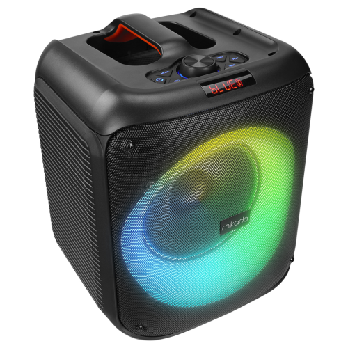 MIKADO MD-BT51 BOMBIX, 60W, Taşınabilir, BT/USB/TF/TWS, RGB Aydınlatma, Dahil Batarya, Toplantı, Parti, Açık Hava Speaker. Kablolu Mikrofon Hediyeli - Mikado